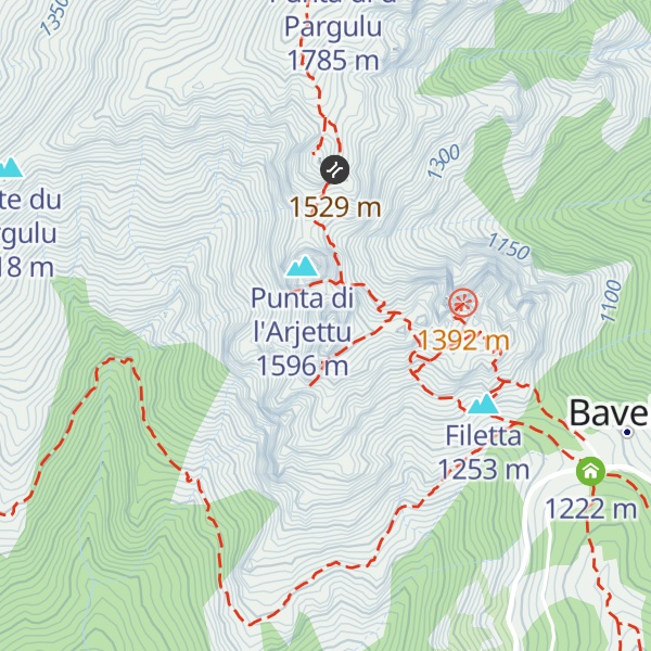 Map of Punta di l'Acellu