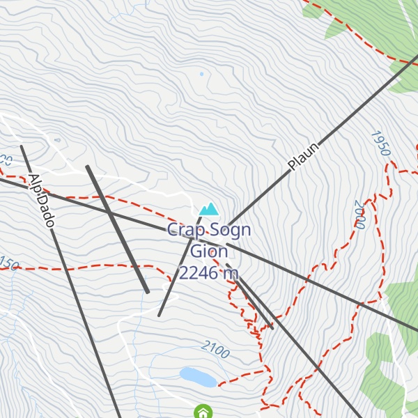 Map of Crap Sogn Gion