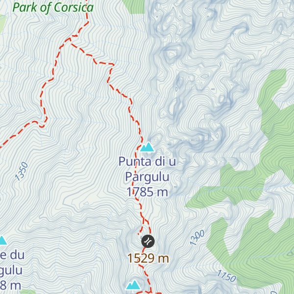Map of Punta di u Pargulu