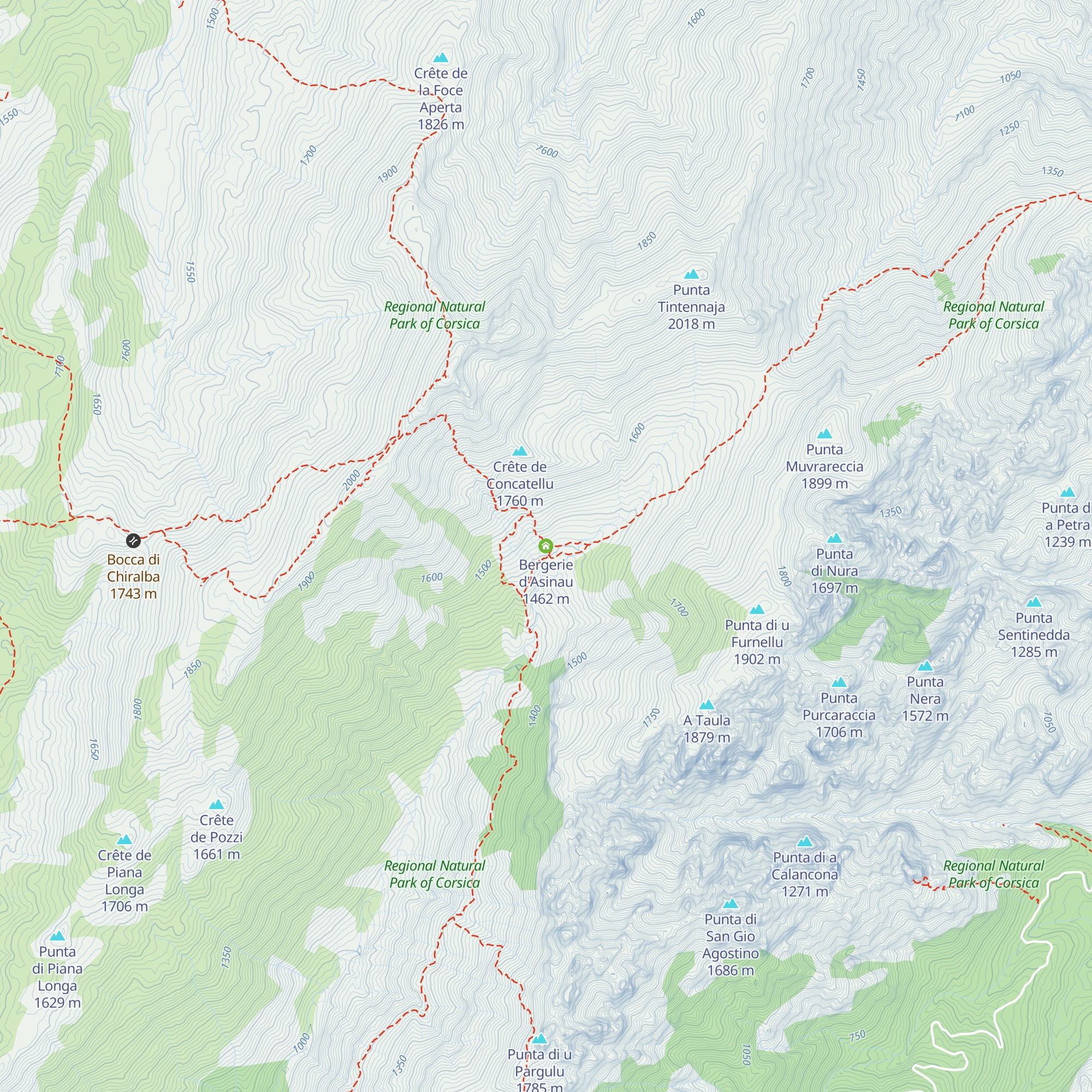 Bergerie d'Asinau map