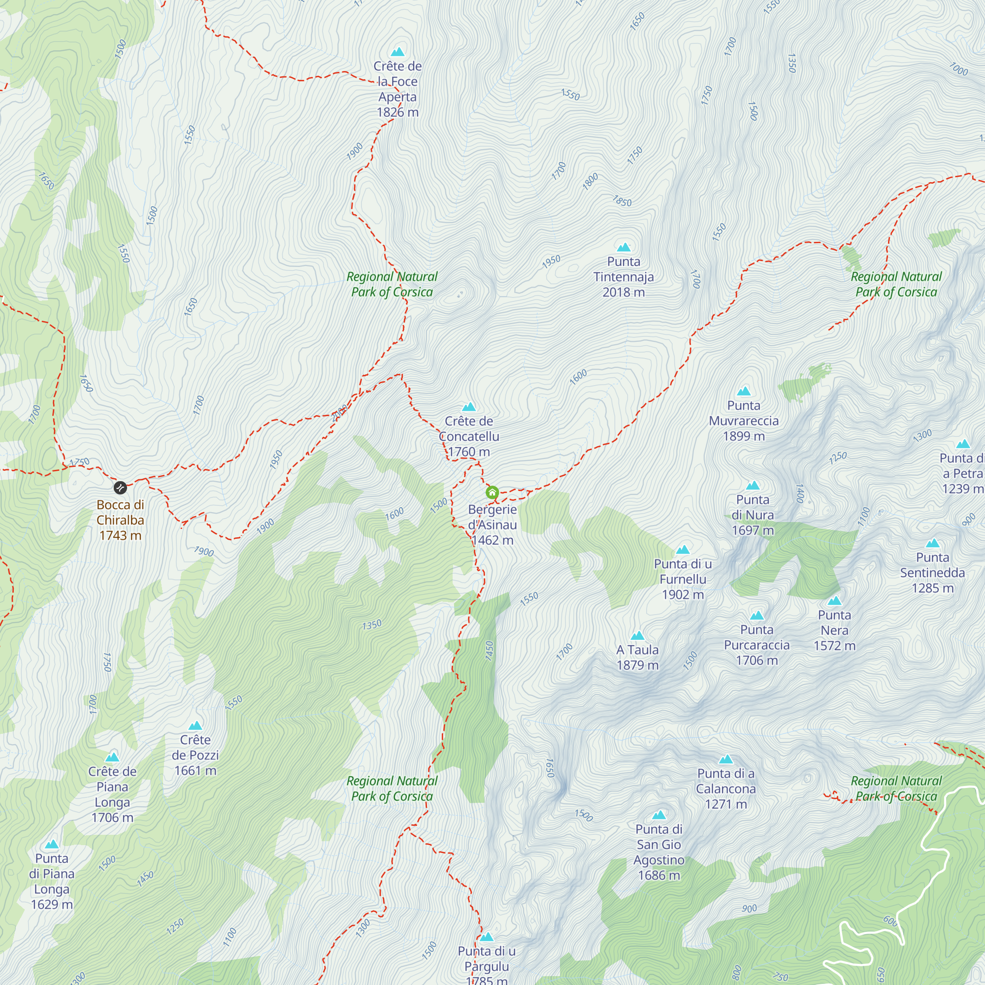 Bergerie d'Asinau map
