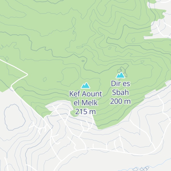 Map of Kef Aount el Melk