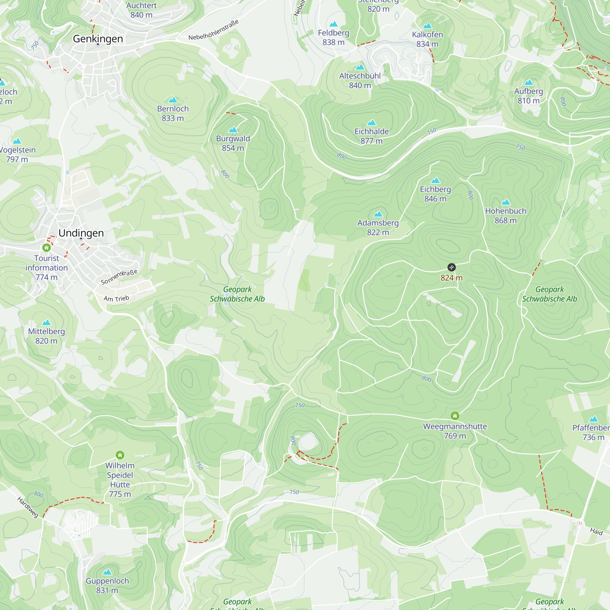 Helmut-Werner-Hütte map