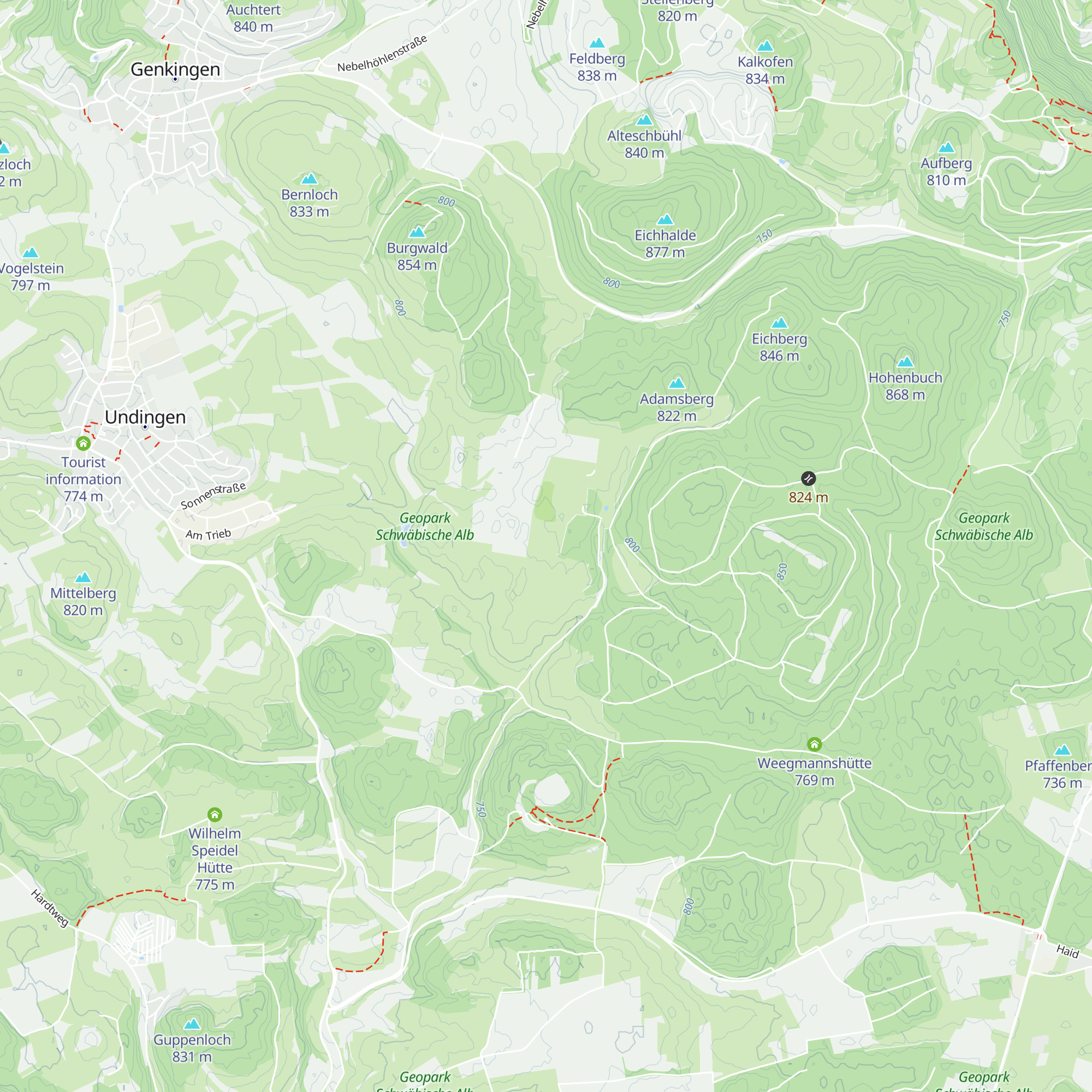 Helmut-Werner-Hütte map
