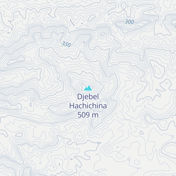 Map of Djebel Hachichina