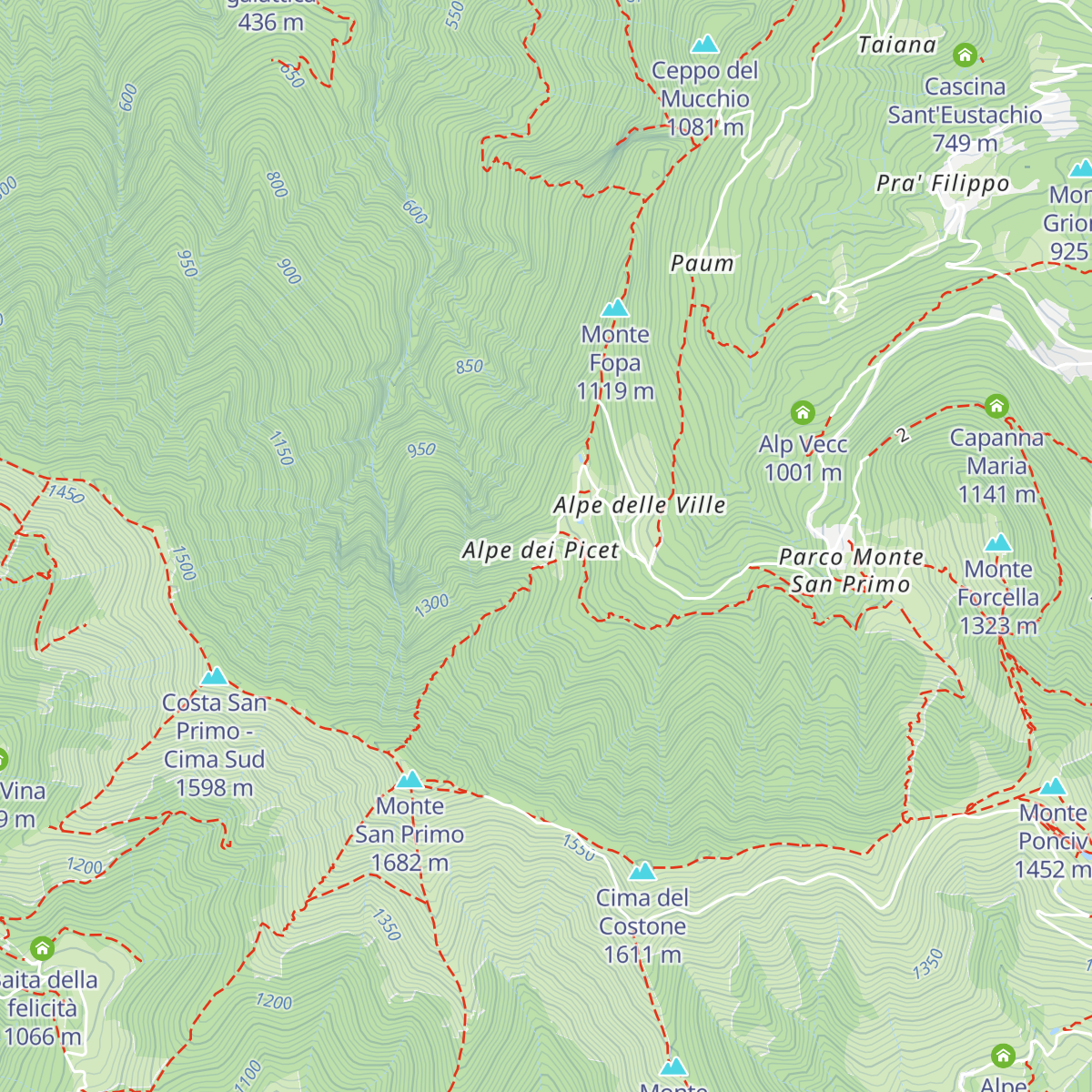 Rifugio Martina map