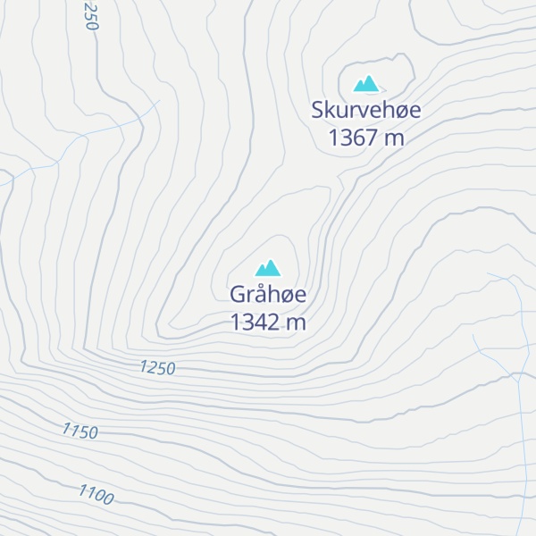 Map of Gråhøe