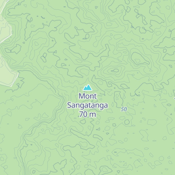 Map of Mont Sangatanga