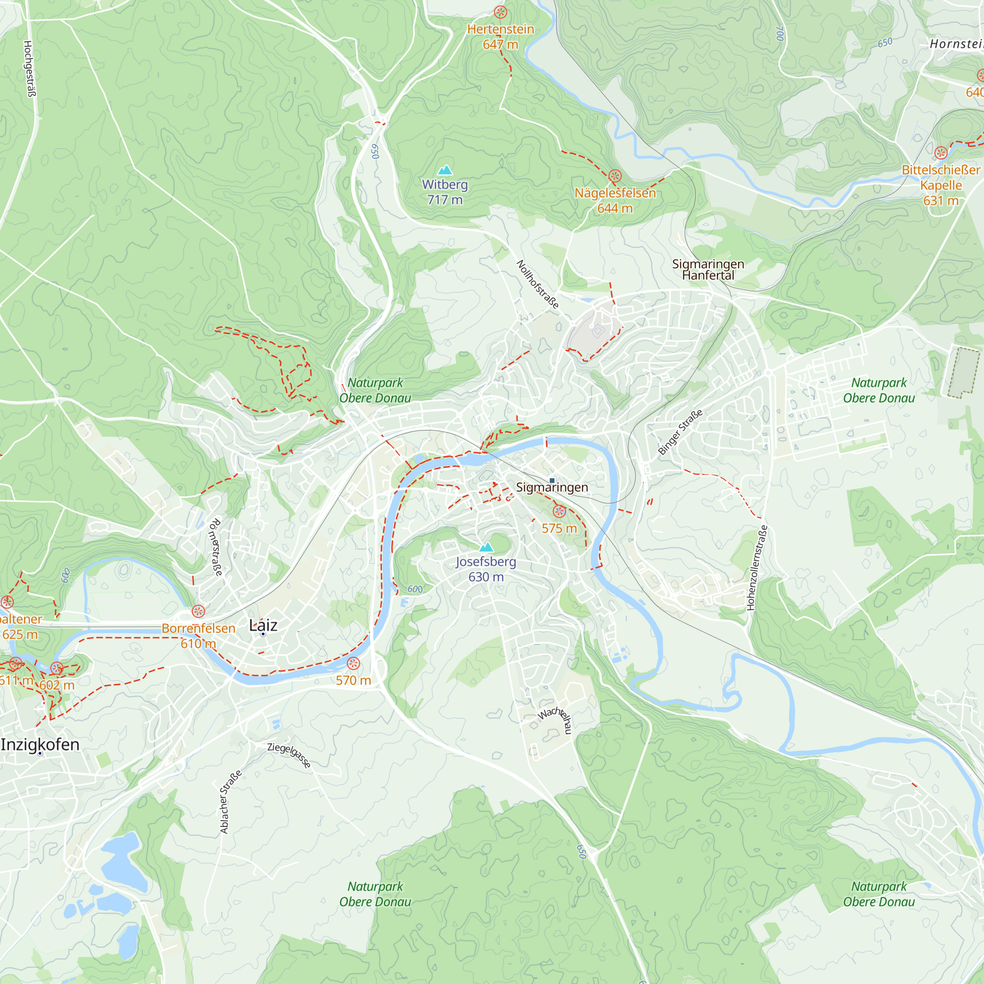 Tourist-Info der Stadt Sigmaringen map