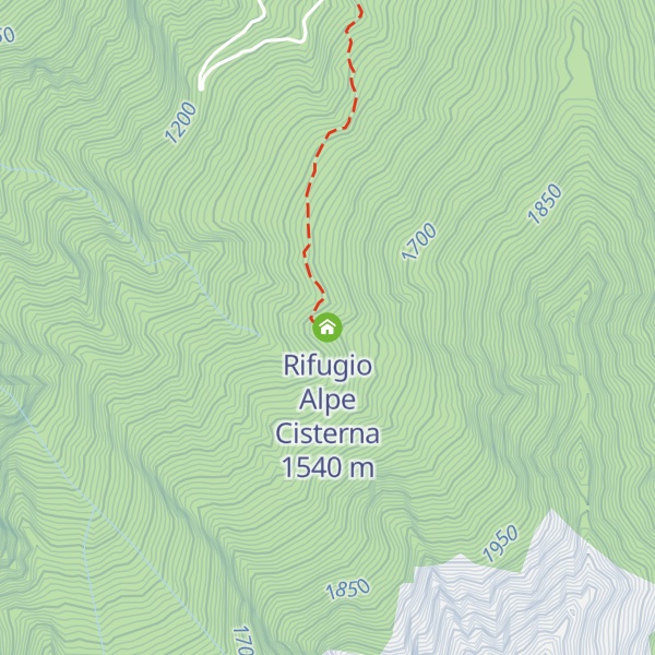 Map of Rifugio Alpe Cisterna