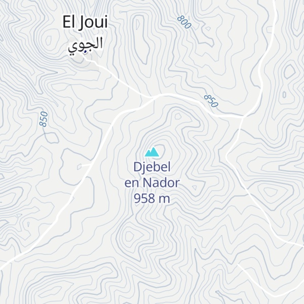 Map of Djebel en Nador