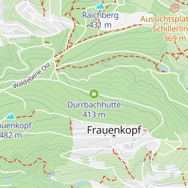 Map of Dürrbachhütte