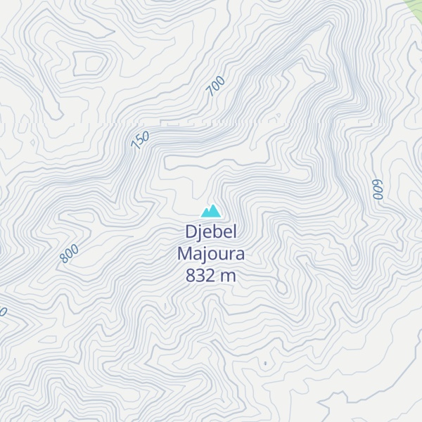 Map of Djebel Majoura