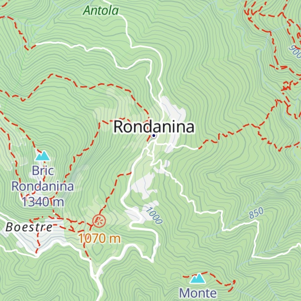 Map of Rifugio escursionistico di Rondanina