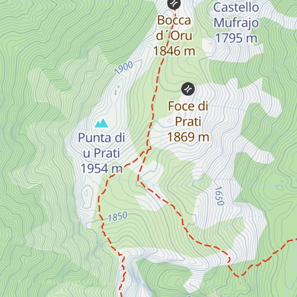 Map of Refuge de Prati