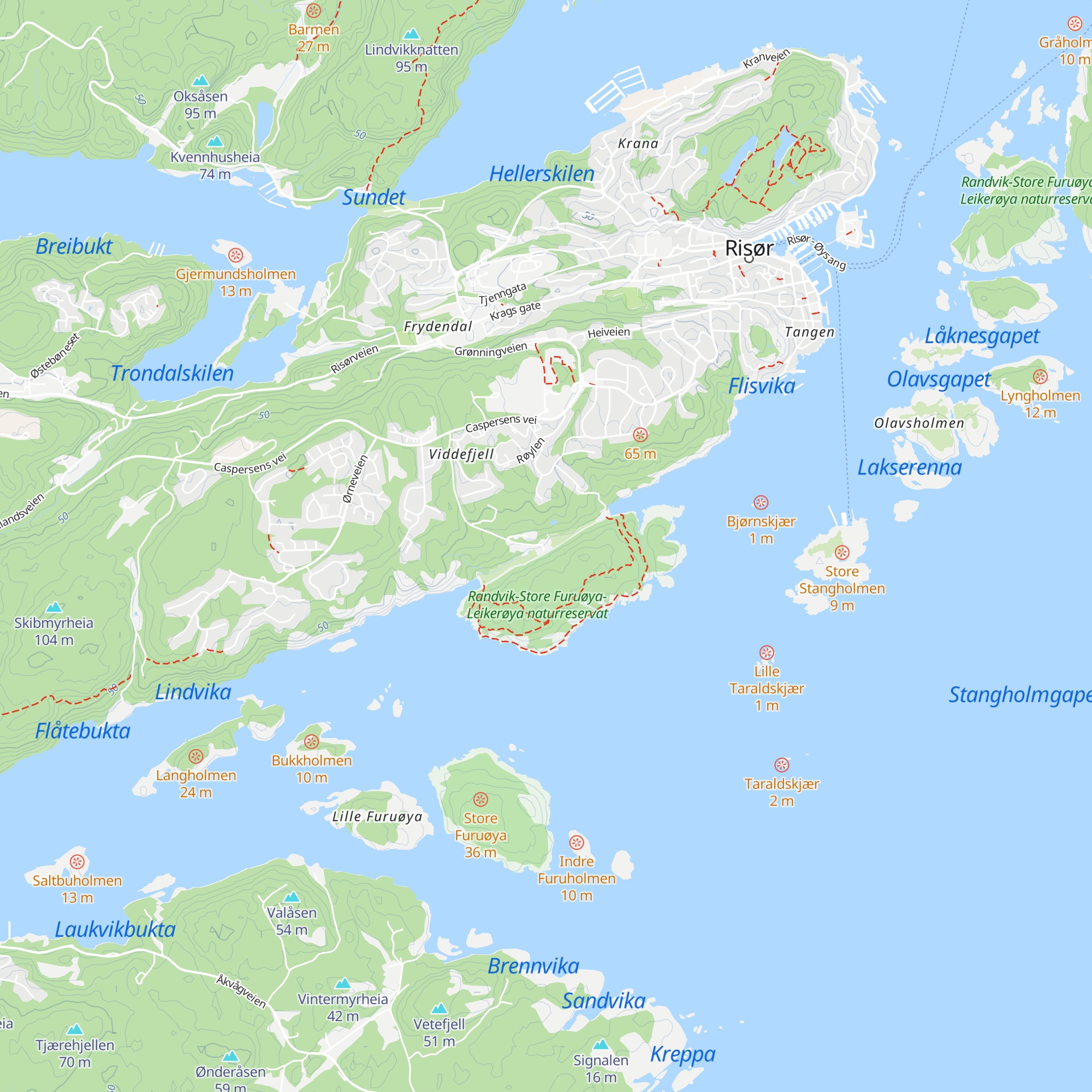 Randvik Kystledhytte map