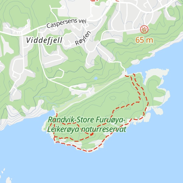 Map of Randvik Kystledhytte