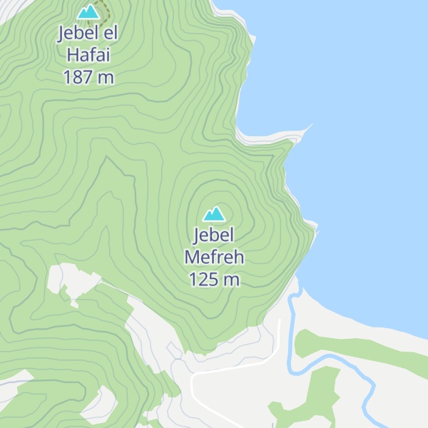 Map of Jebel Mefreh
