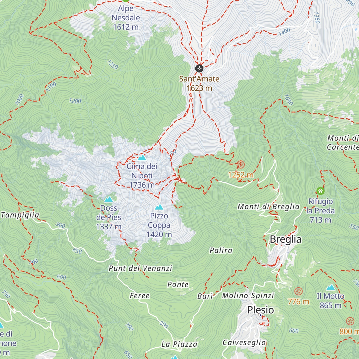 Rifugio Menaggio map
