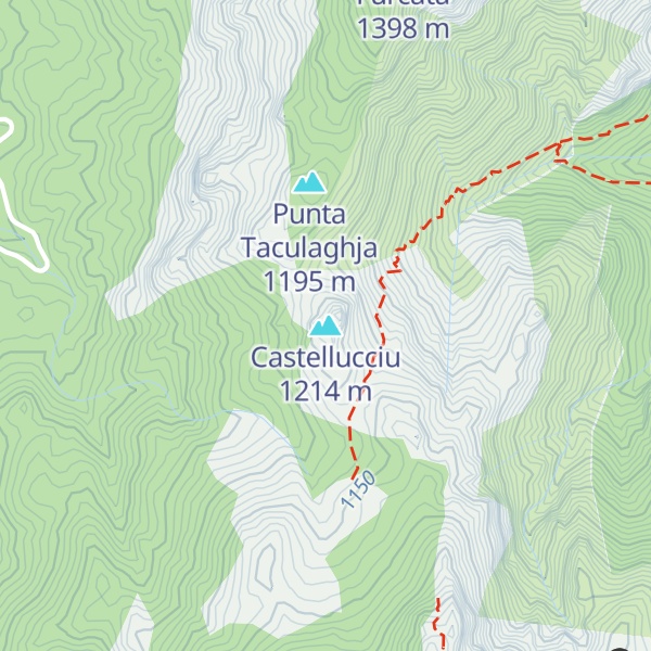 Map of Castellucciu