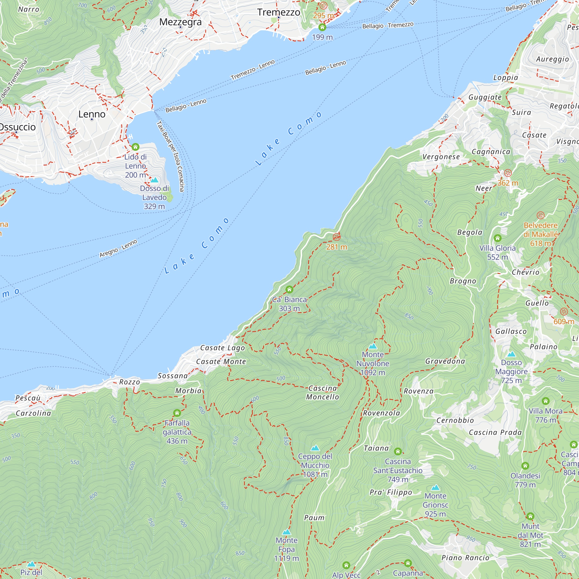 Ca' Bianca map