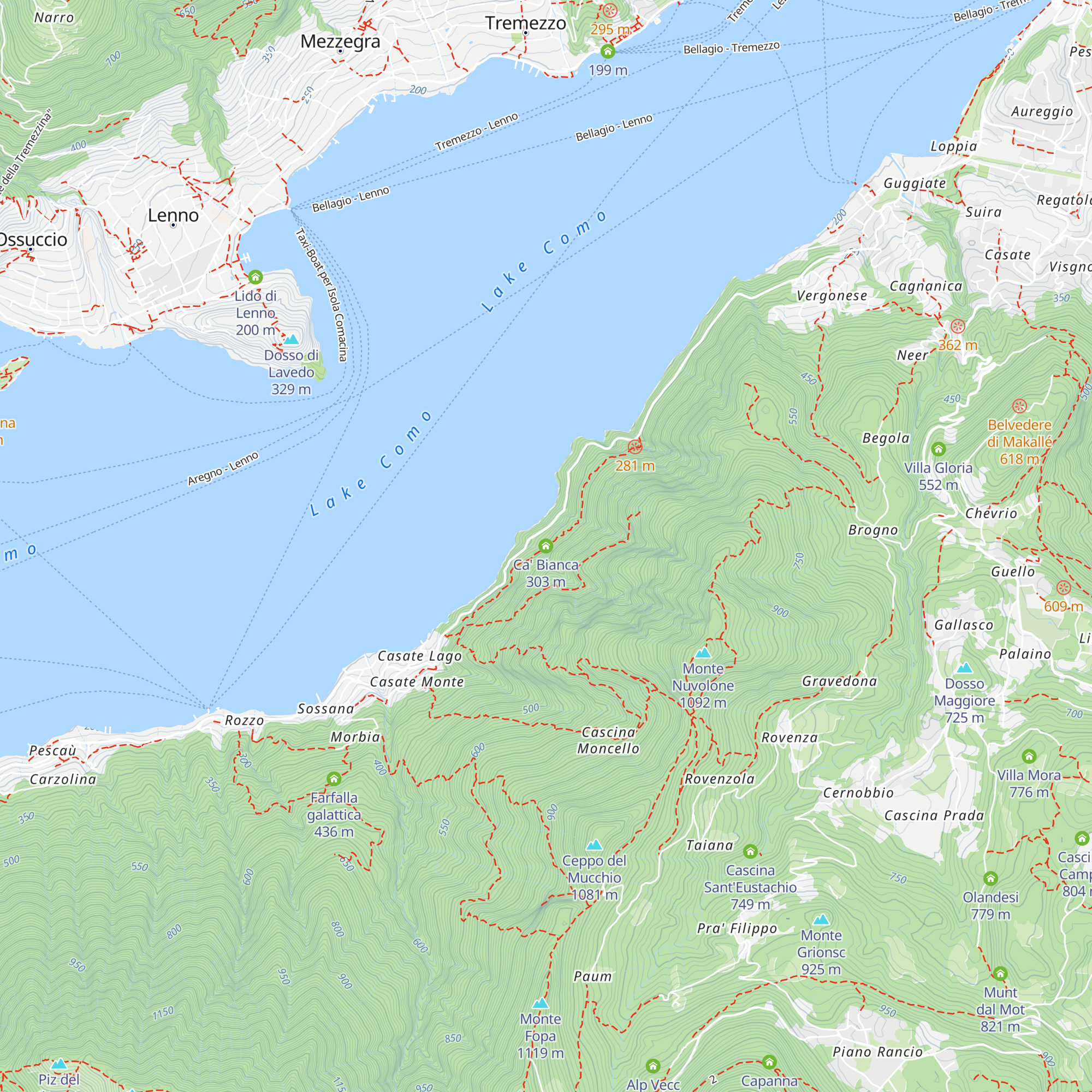 Ca' Bianca map