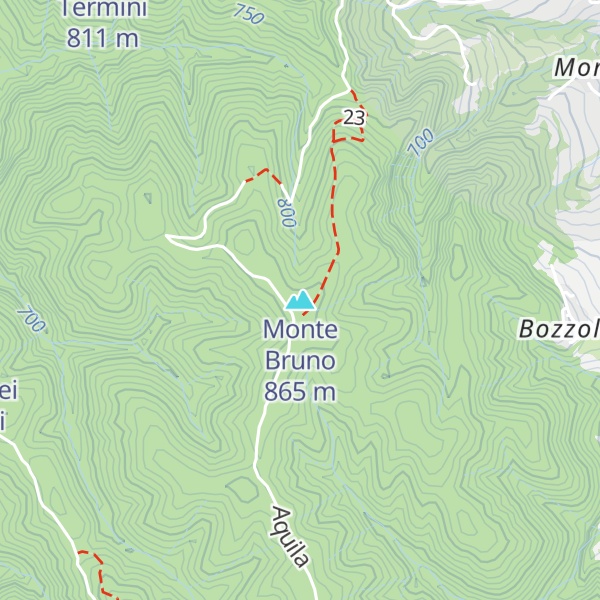 Map of Monte Bruno