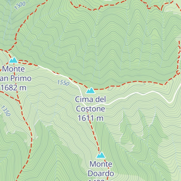 Map of Cima del Costone