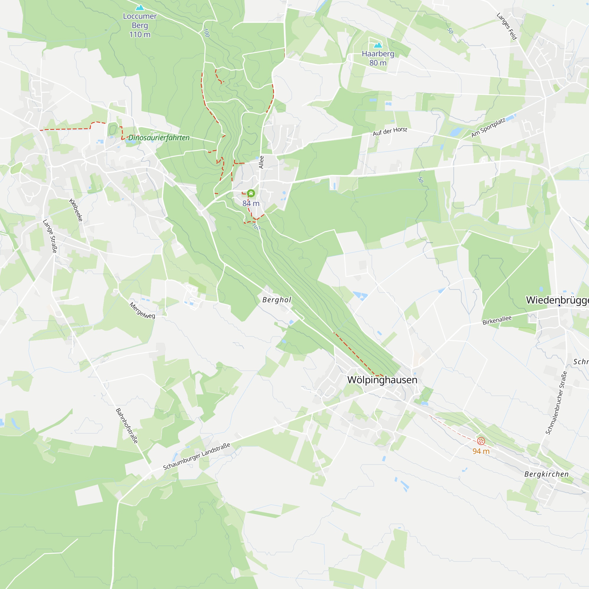 Schutzhütte Wolpinghauser Berg map