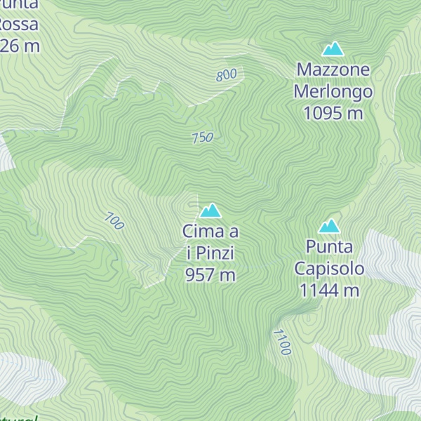 Map of Cima a i Pinzi