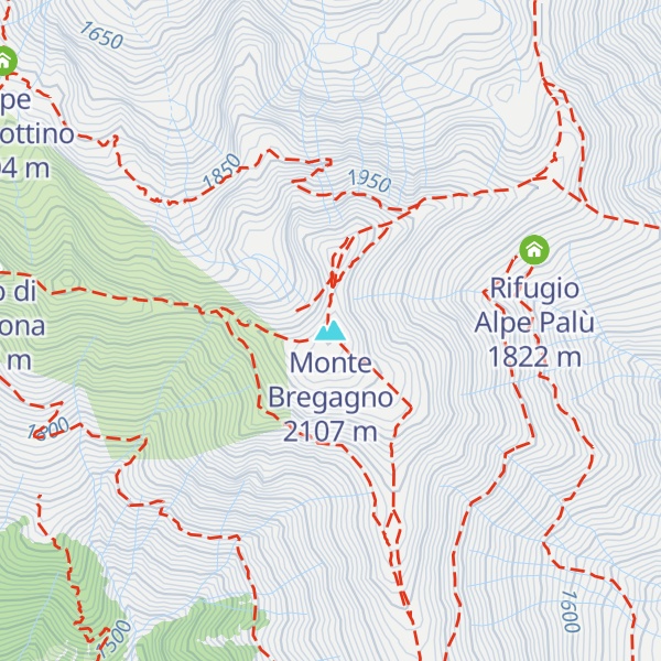 Map of Monte Bregagno