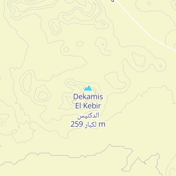 Map of Dekamis El Kebir الدكنيس لكبار