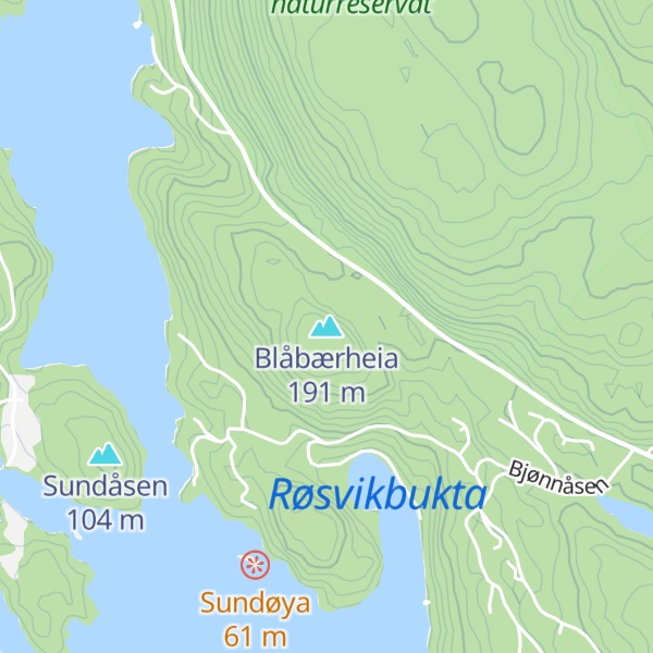 Map of Blåbærheia
