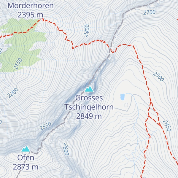 Map of Grosses Tschingelhorn