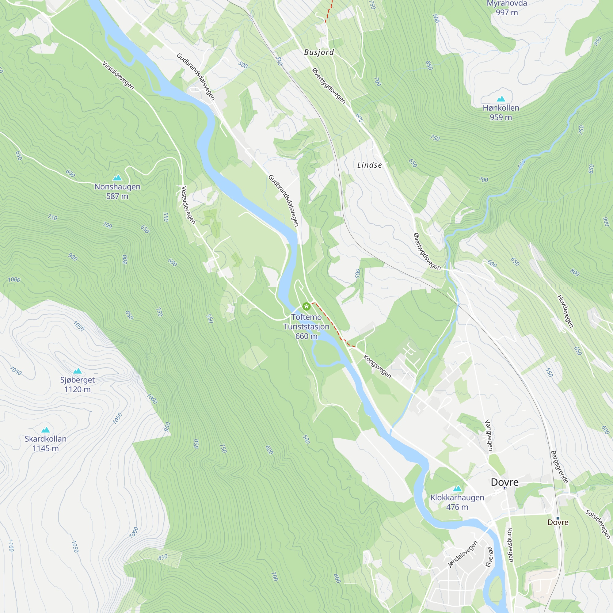 Toftemo Turiststasjon map