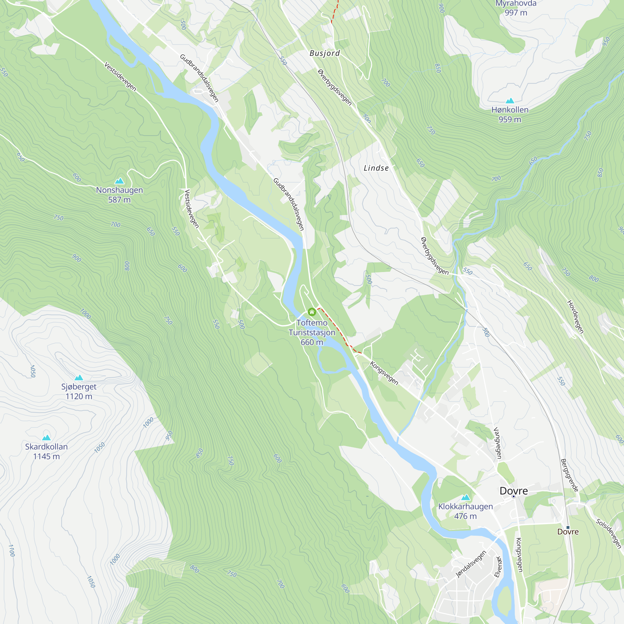 Toftemo Turiststasjon map