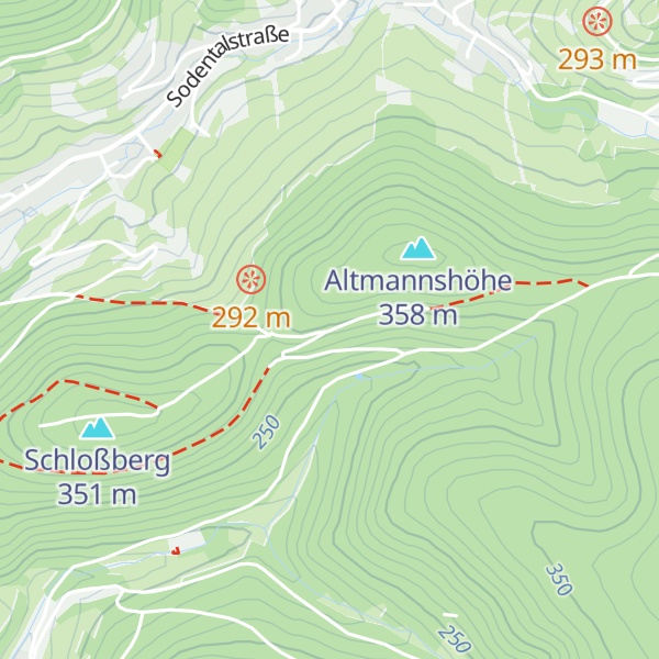 Map of Schloßberghütte