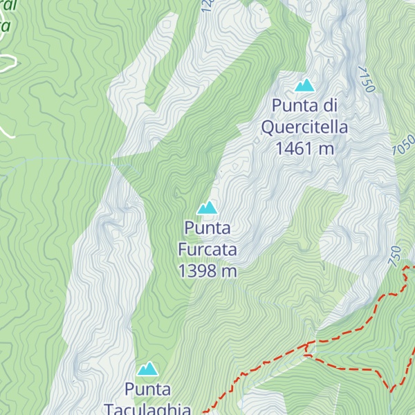 Map of Punta Furcata