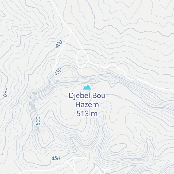 Map of Djebel Bou Hazem