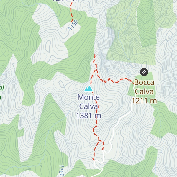 Map of Monte Calva