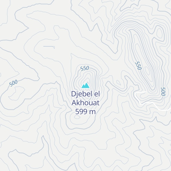 Map of Djebel el Akhouat