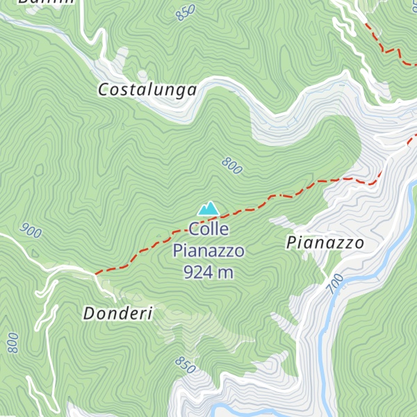 Map of Colle Pianazzo