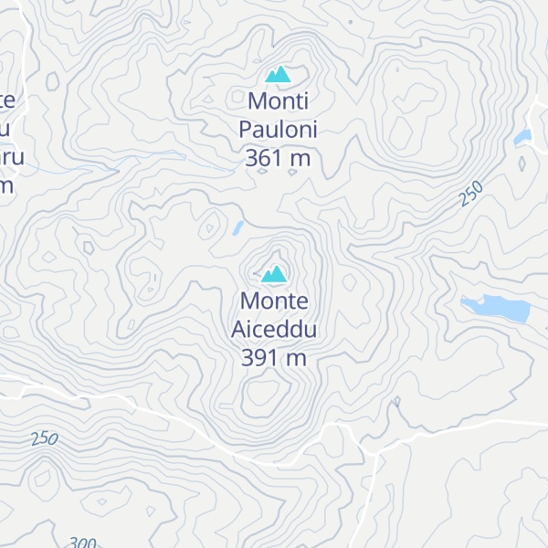 Map of Monte Aiceddu
