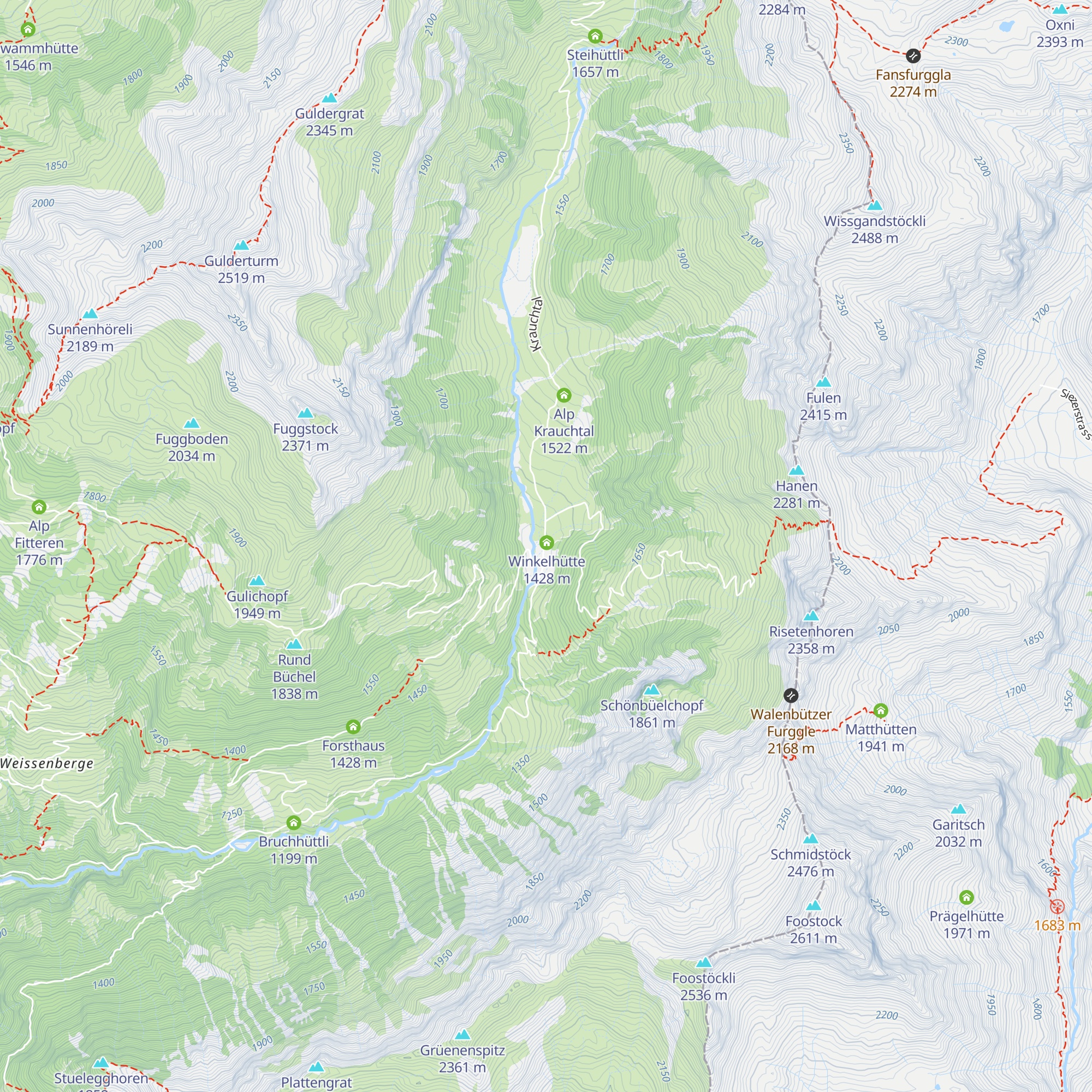 Vorder Winggelhütten map