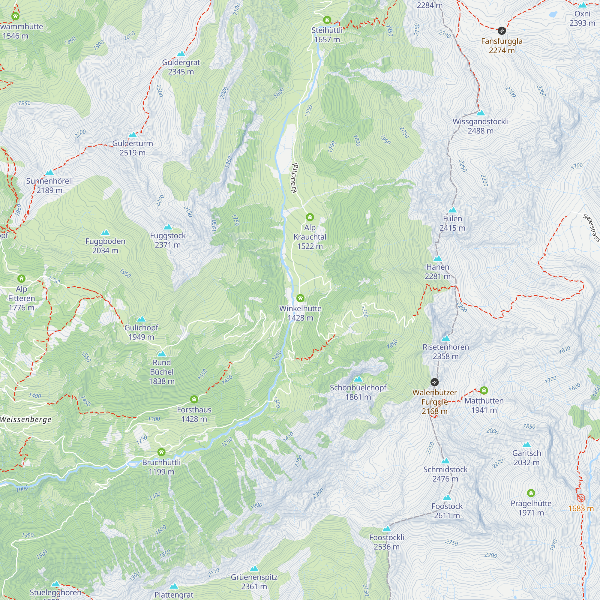 Vorder Winggelhütten map