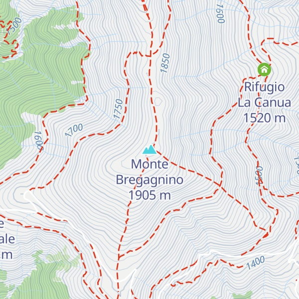 Map of Monte Bregagnino