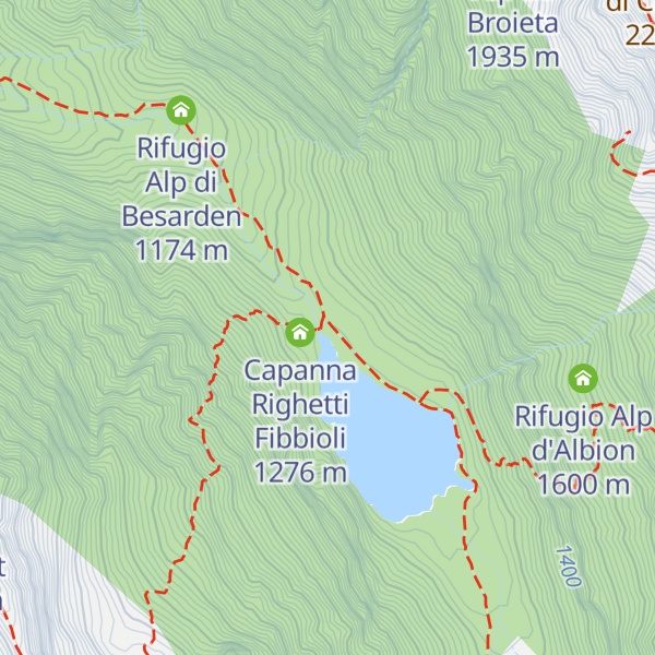 Map of Capanna Miralago