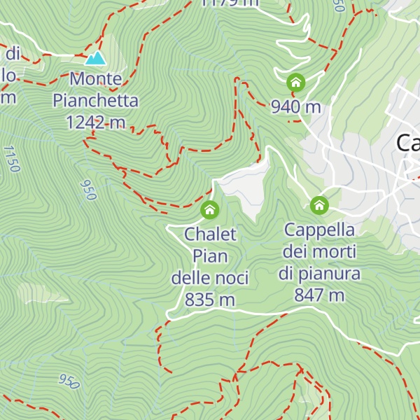 Map of Chalet Pian delle noci