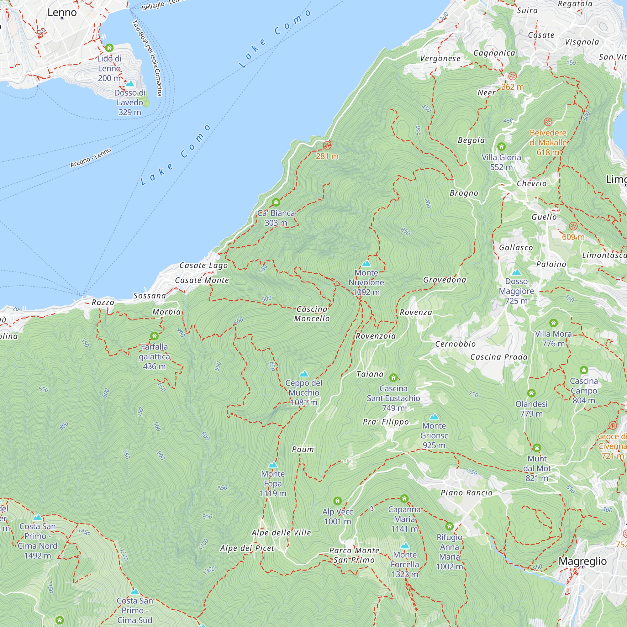 Cascina Moncello map