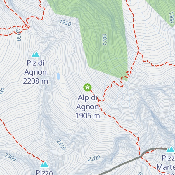 Map of Alp di Agnon
